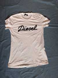 Koszulka biała na krótki rękaw Diesel