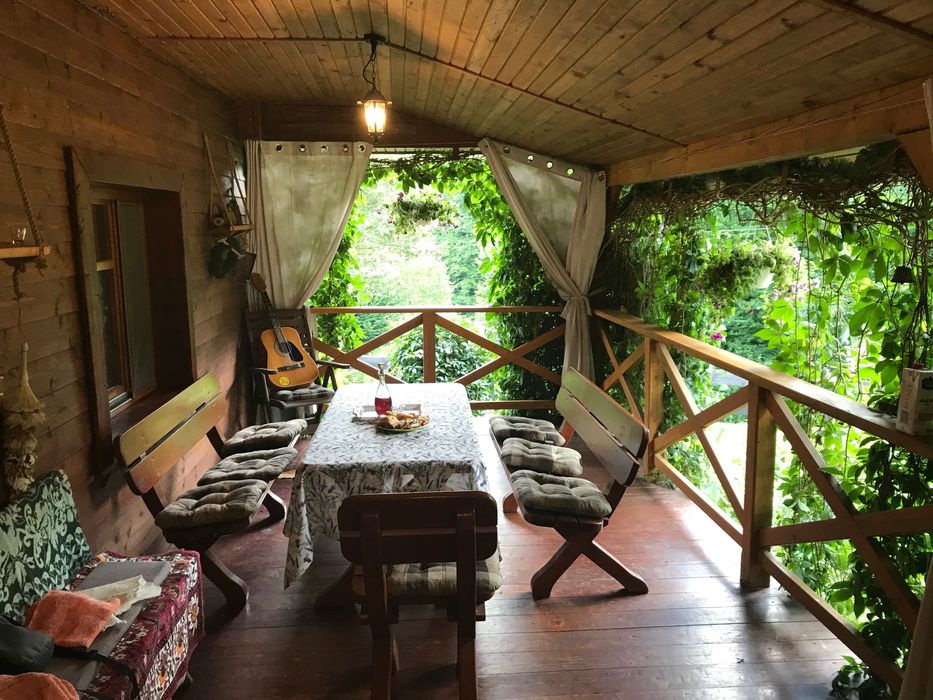 Kawalerski paniejski Leśniczówka domek stawy balia sauna w lesie