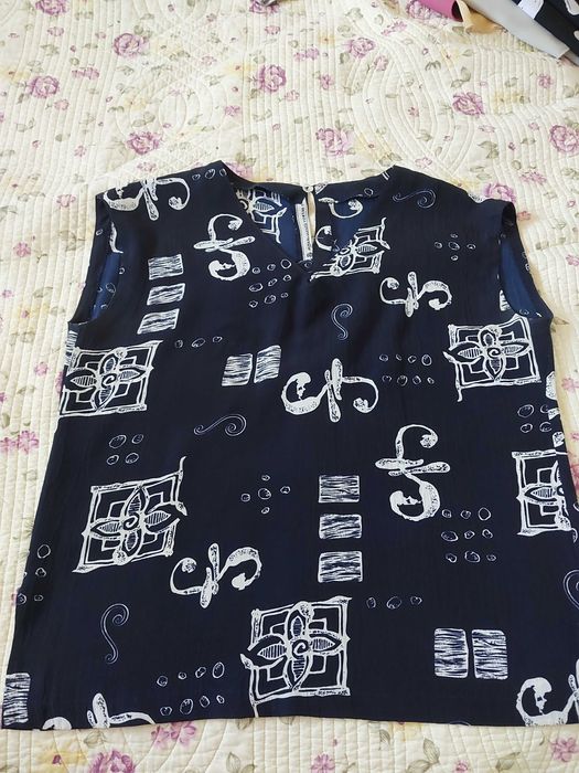 Kostium letni bluzka i spódnica komplet rozm.48