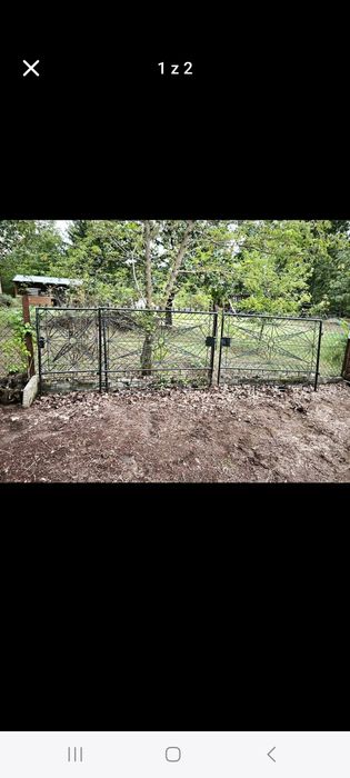 Brama dwuskrzydłowa 4 m i furtka