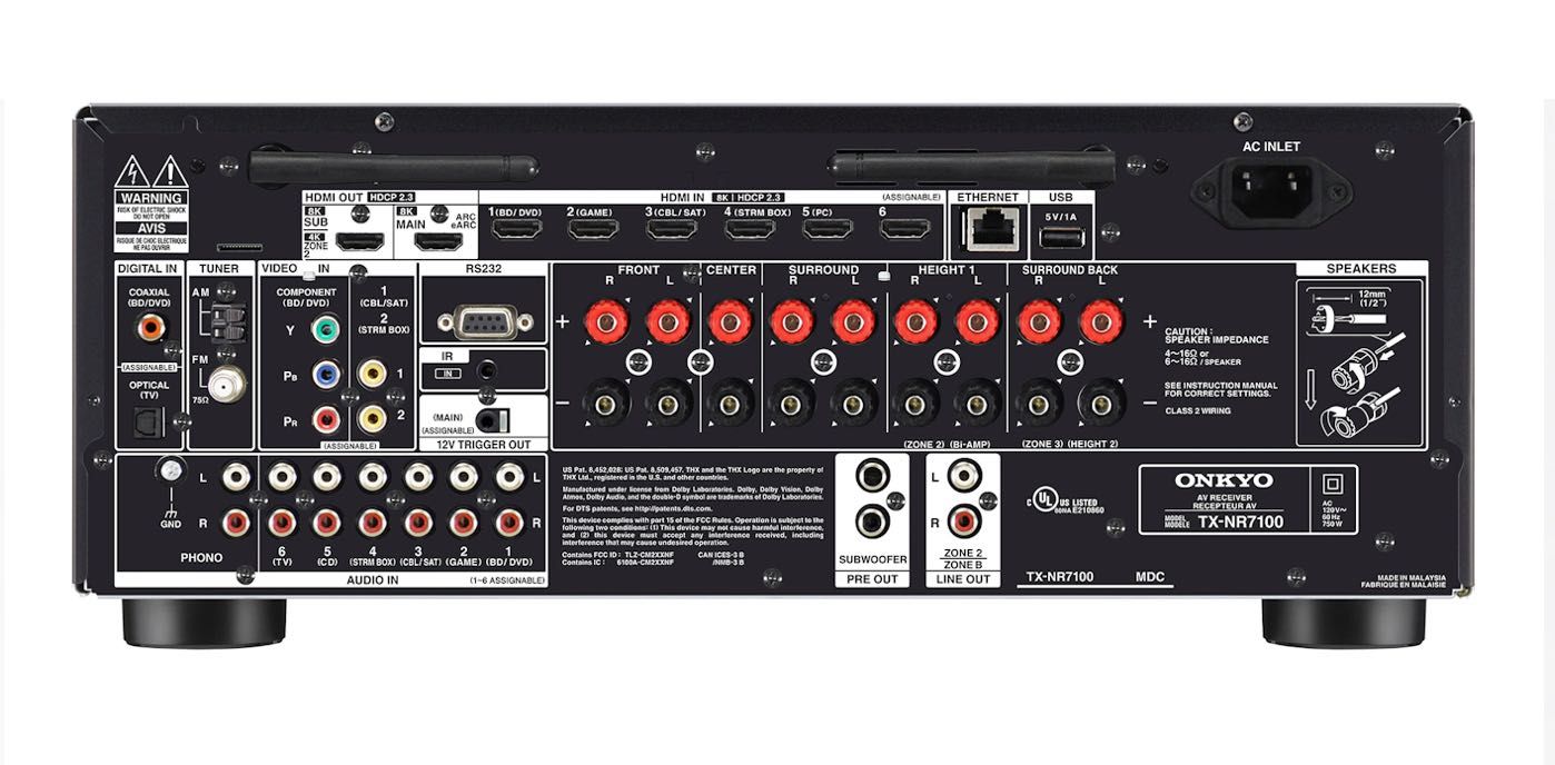Onkyo TX-NR7100 novo, caixa selado