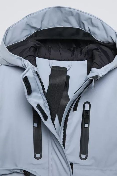 Куртка лижна Zara water-repellent розмір S-M, блакитний анорак
