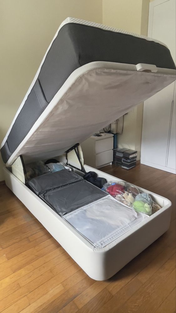 Sommier Ikea KVITSÖY + Colchão EMMA original