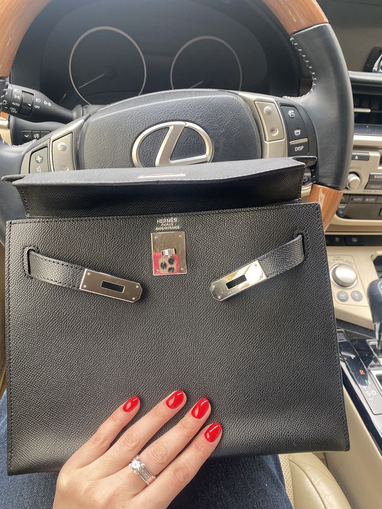 Сумка Hermes Kelly кожа Epsom 1:1