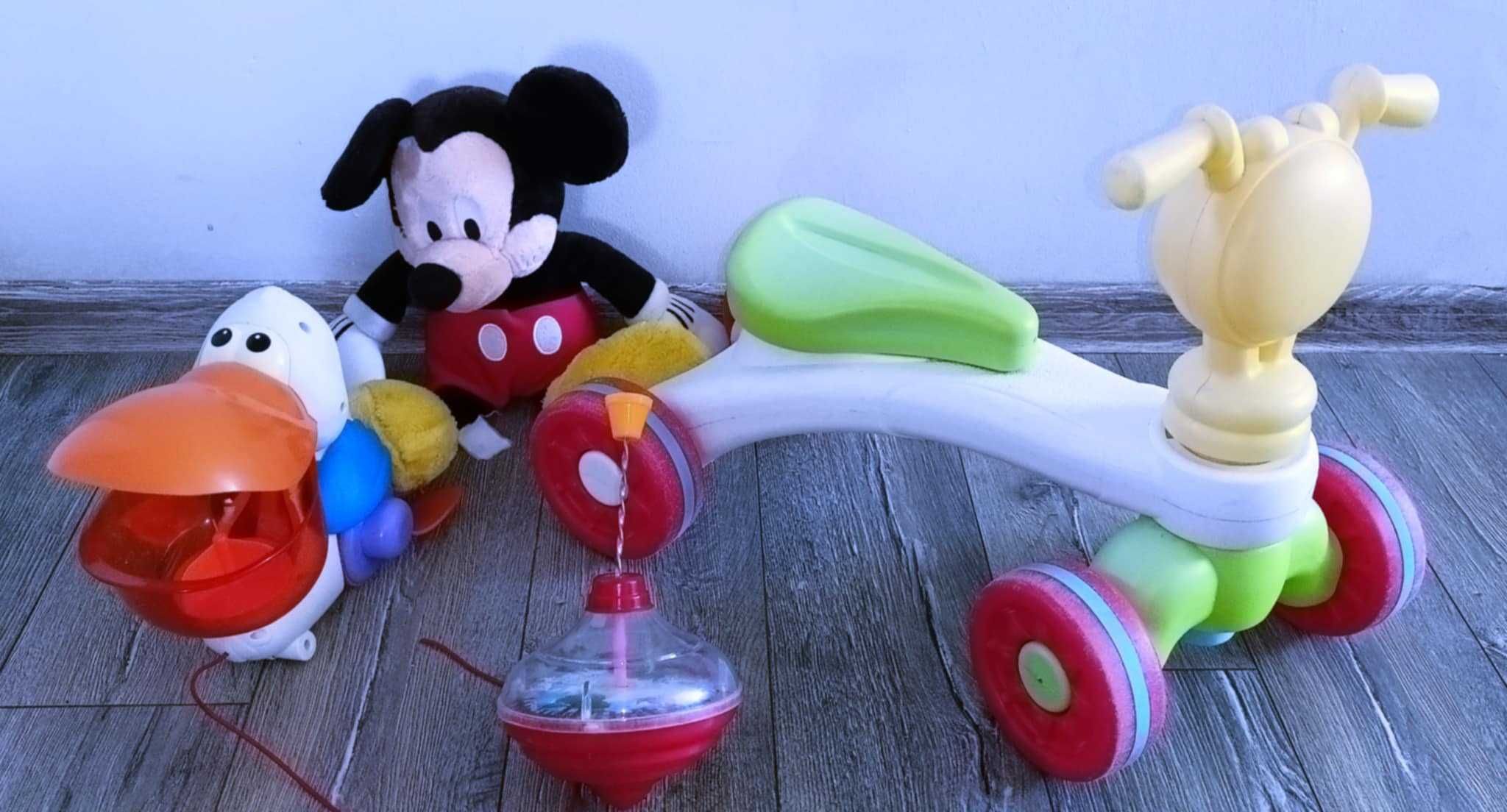Zestaw (jeździk,pozytywka,pelikan Fisher Price itp za 60zl