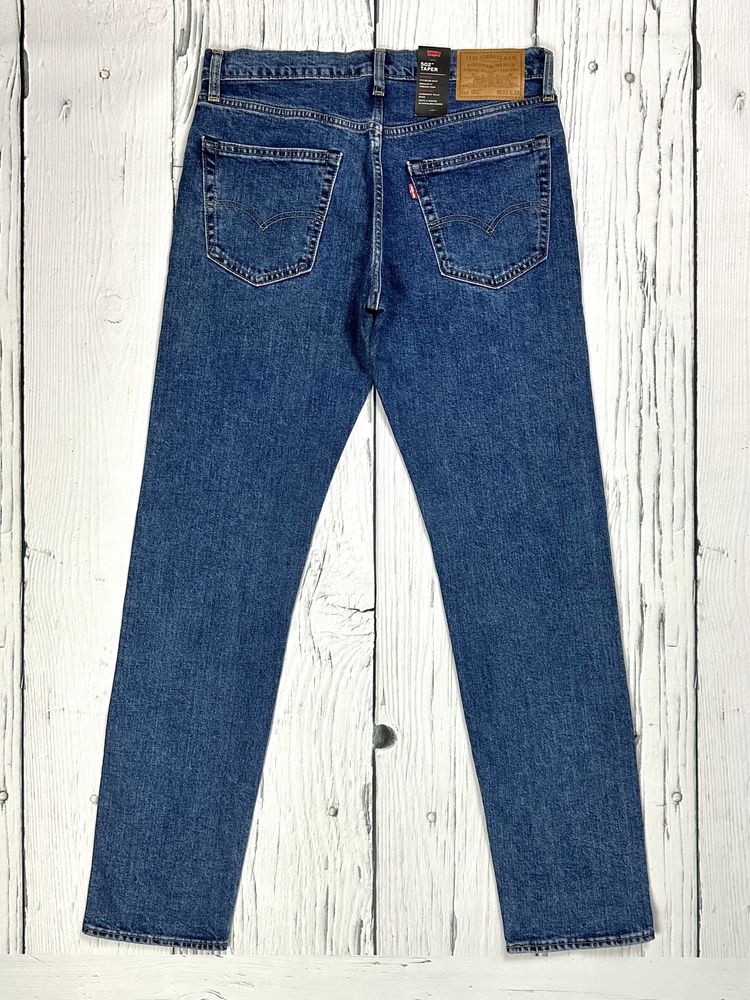 Levis Lot 502 Jeansy Męskie Spodnie Slim Taper Logowane r. W32 L34