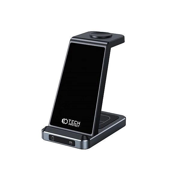 Ładowarka Tech-Protect Qi15w-a26 indukcyjna 15w 3w1 na smartfon / słuc