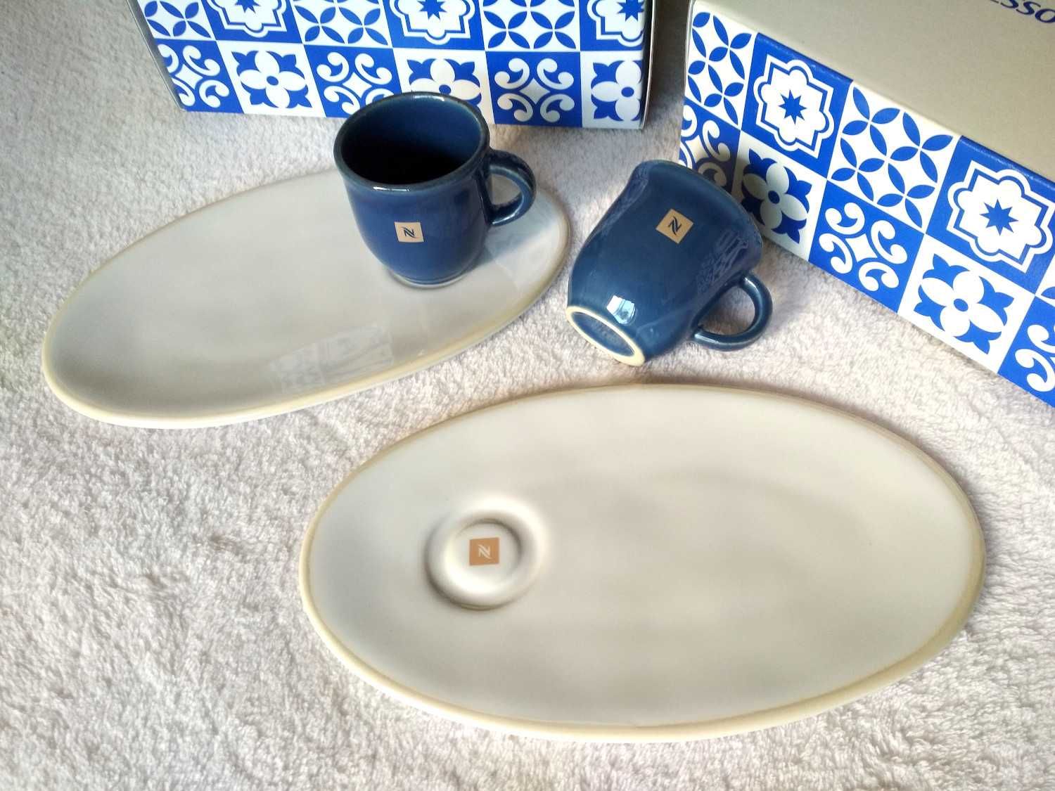 Conjunto de 2 chávenas e pires Nespresso Lisbon Bica (porte incluído)
