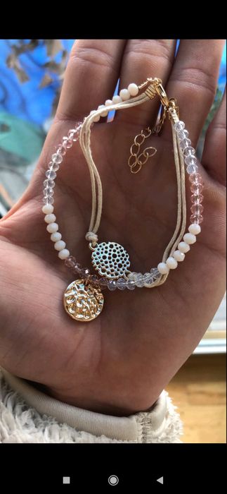 Новий Браслет браслетик подвійний + подарункова коробочка ив роше yves