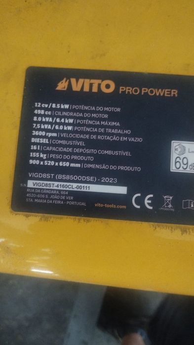 Gerador Vito diesel para peças urgente