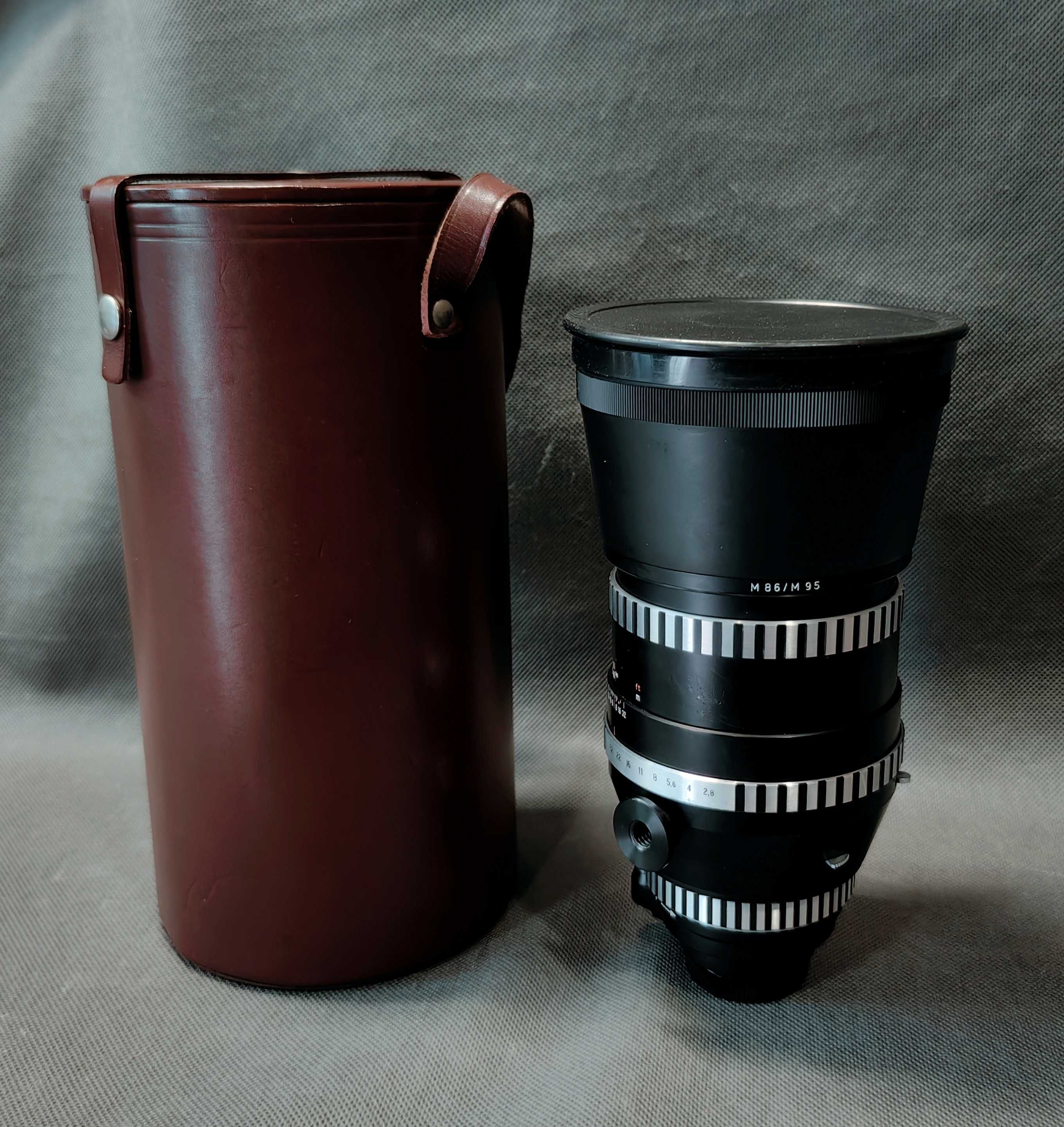 Obiektyw Carl Zeiss Jena Sonnar 180 2.8 ZEBRA Futerał Rzadki Zobacz !