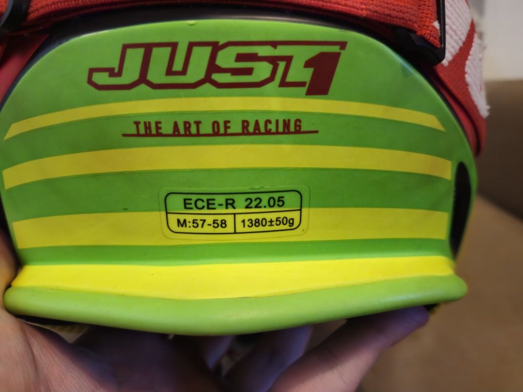 Kask Just1 J38 Rozmiar M z goglami Cross Quad 57-58
