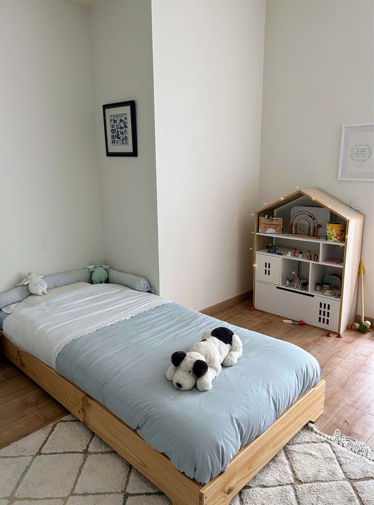 Cama 90x200 estilo montessori da LUFE (modelo Mendi)