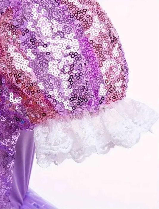 Nowy strój Roszpunka księżniczka wróżka, r. 122 przebranie