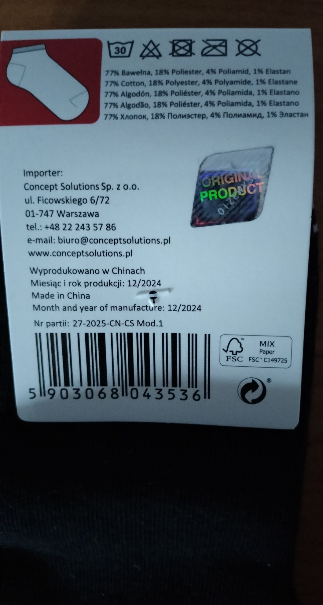 Skarpety / Skarpetki stopki 3 pak 3 pary rozm. 35-38 czarne Lee Cooper