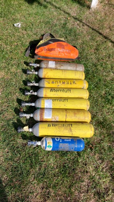 DRAGER Стальные воздушные баллоны высокого давления -200 бар.