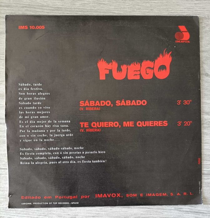 Fuego - Sábado, Sábado - 7''