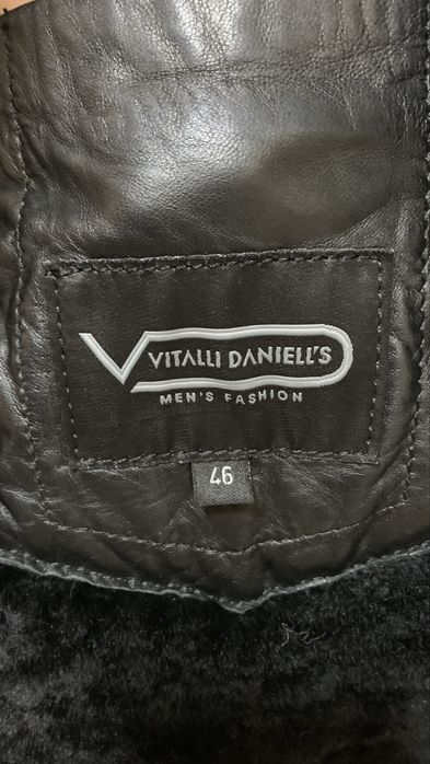 Чоловіча кожана дублянка