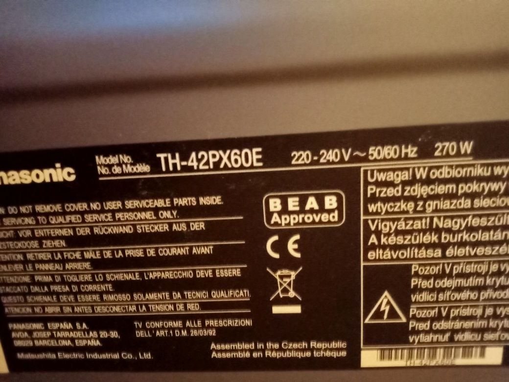 Panasonic TH-42PX60E