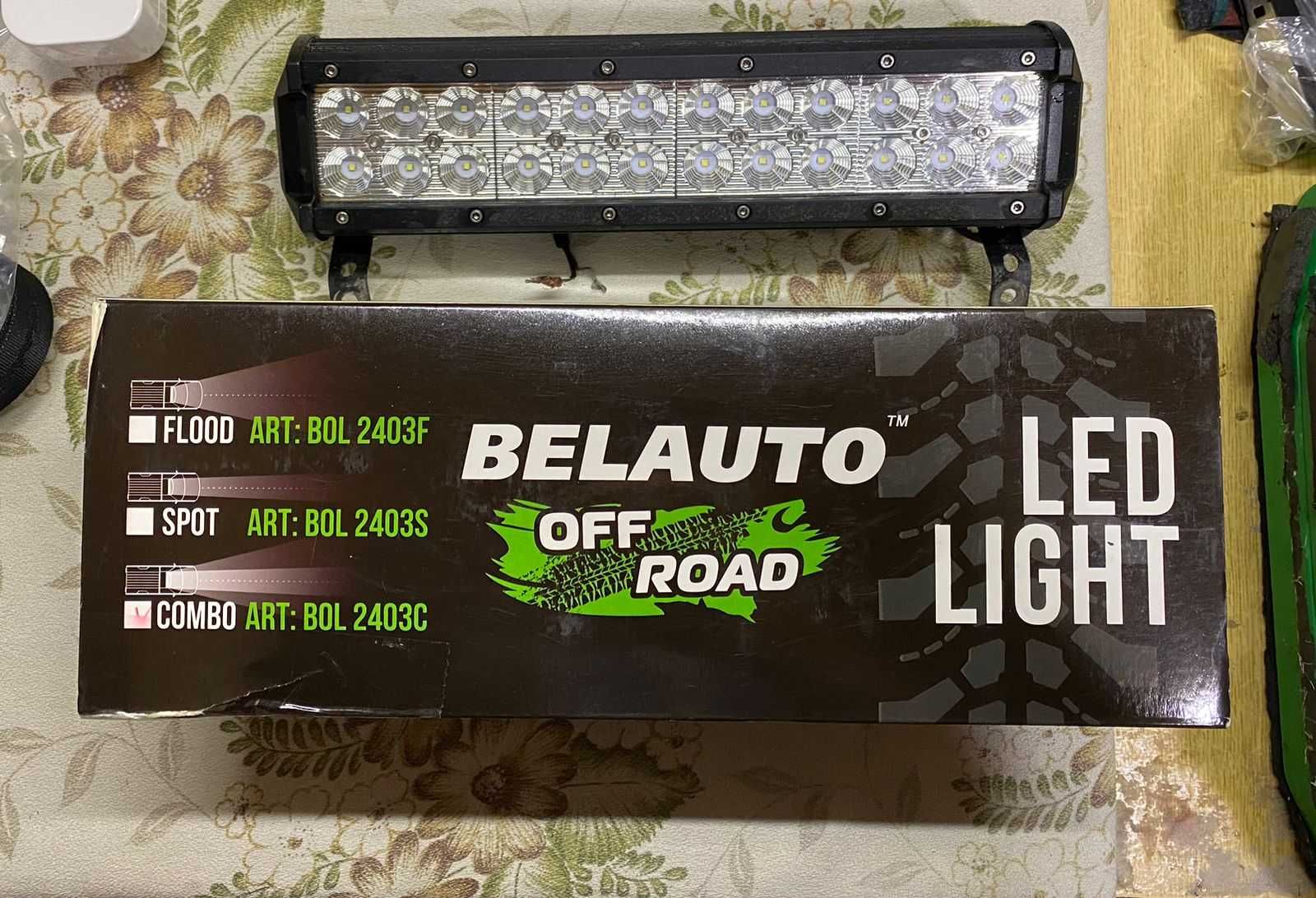 Led Балка, люстра, фара, прожектор BelAuto 72 ватт 300х80