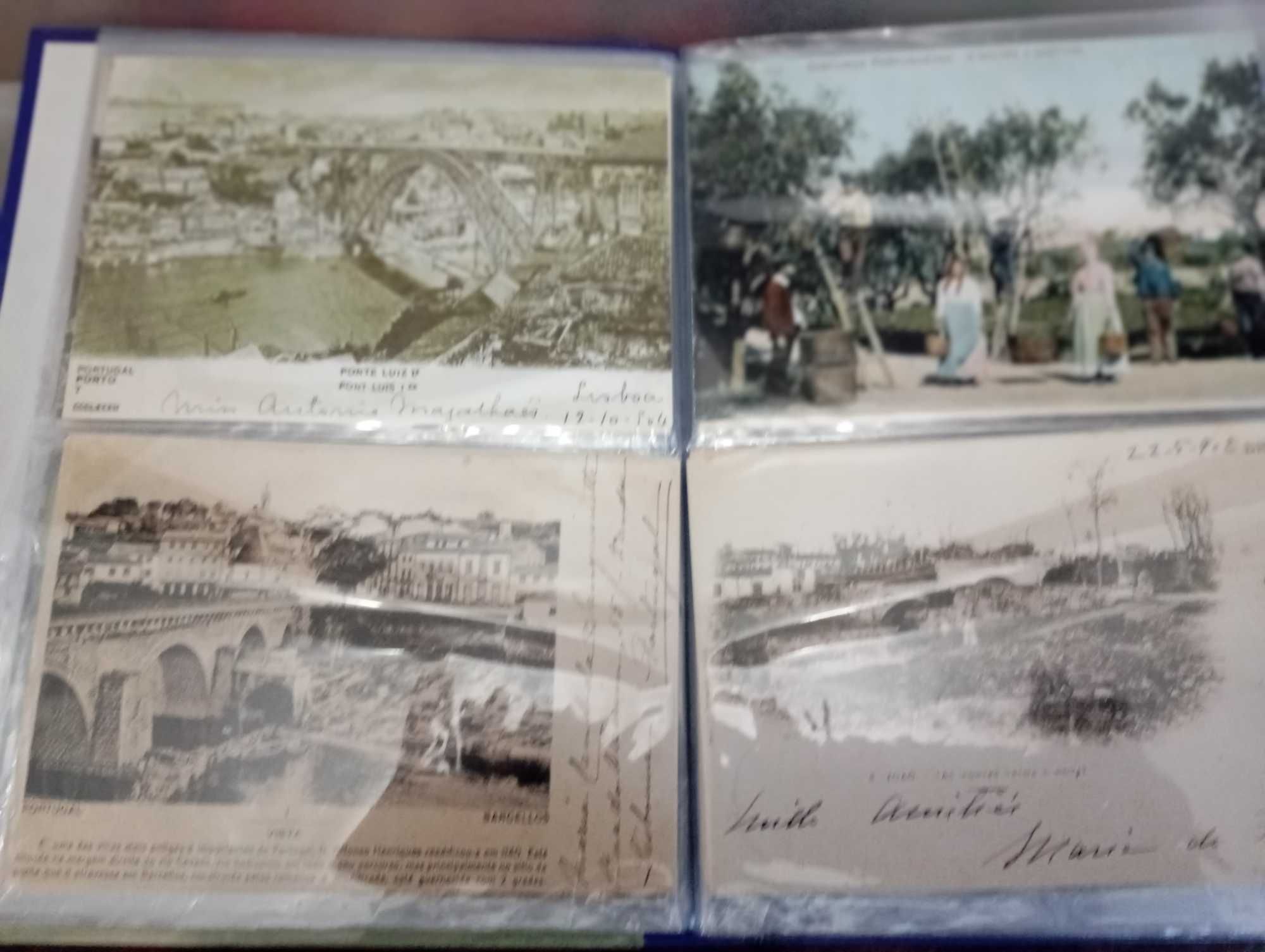 Vendo postais antigos em catálogos cada um 1€