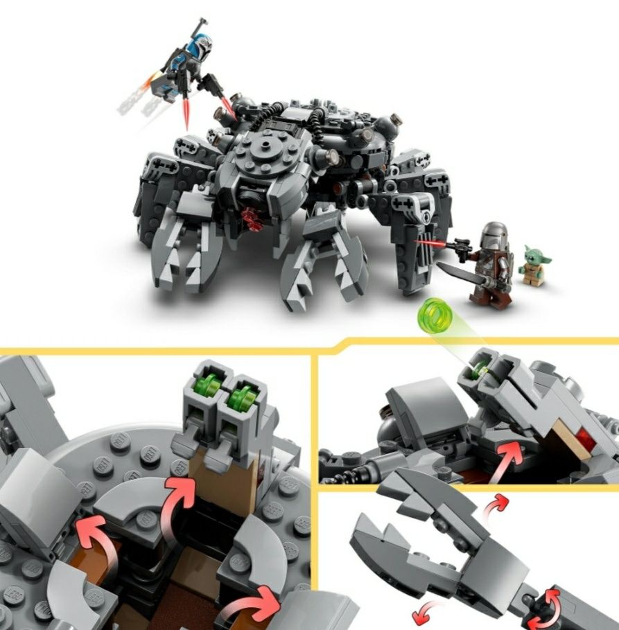 LEGO Star Wars 75361 Pajęczy czołg Zestaw klocków konstrukcyjnych