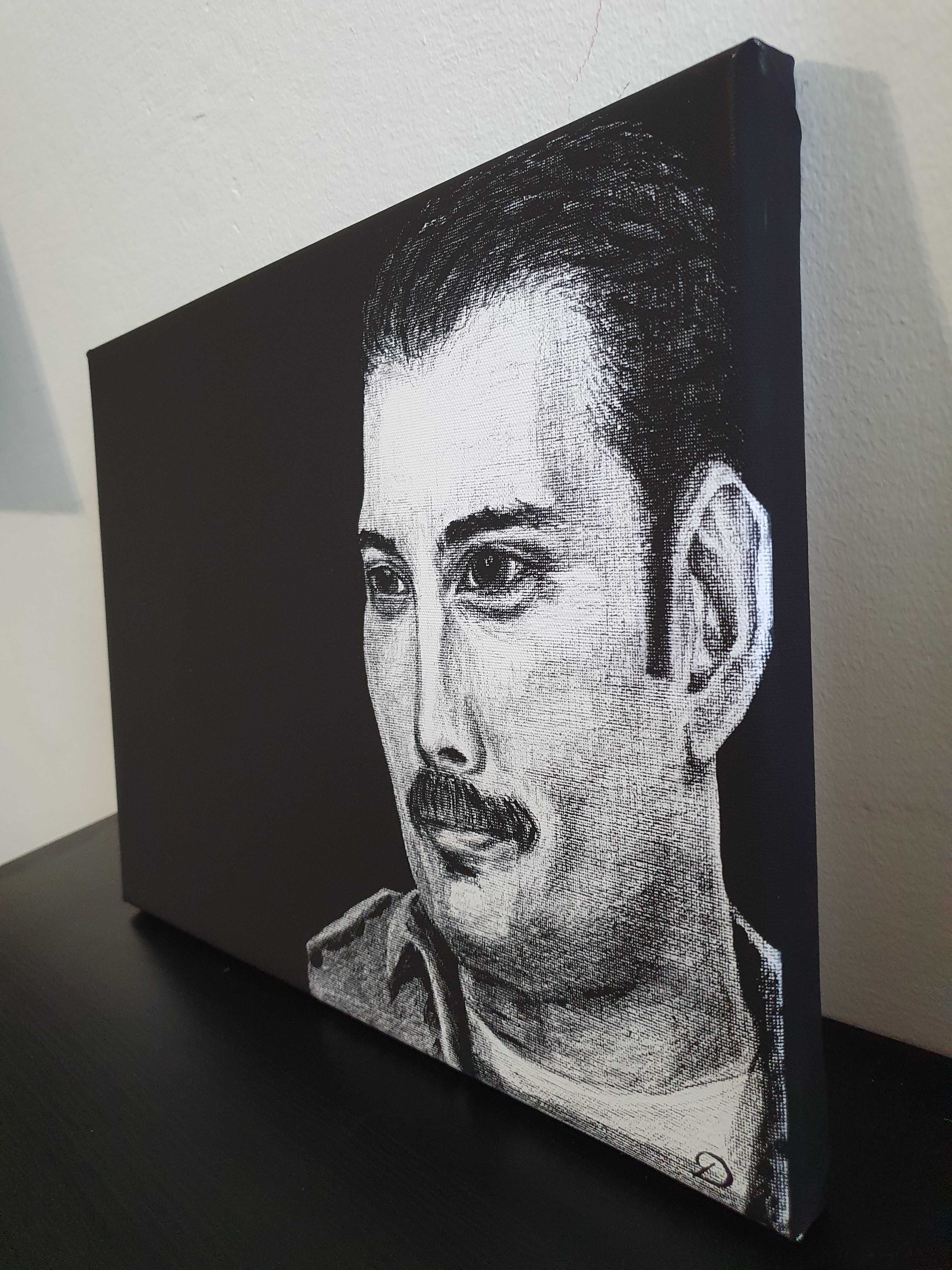 "Mój Freddie" - print autorskiego obrazu na płótnie canvas 30x40x2 cm