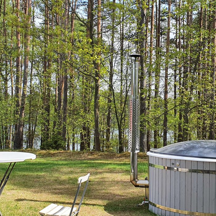 Komfortowy dom z kominkiem nad jeziorem, ryby, grzyby, SAUNA i BALIA