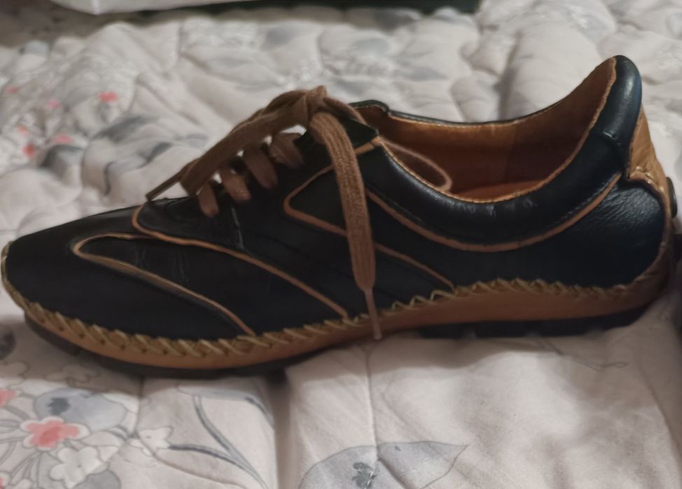 Мокасины кожаные