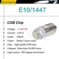 Лампа LED E10 3V 0,12W  6000K