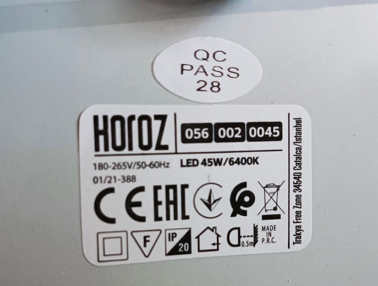 Світлодіодна панель Horoz GALAKSI-45 45W 6400K