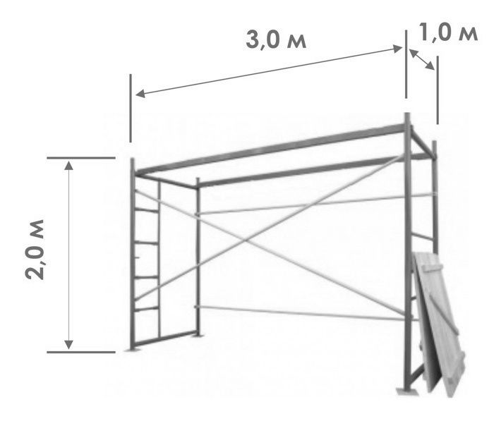 Вышка-тура строительная, подмость передвижная, цена от производителя!