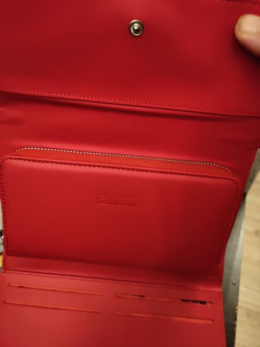 Nowy duży portfel damski czerwony