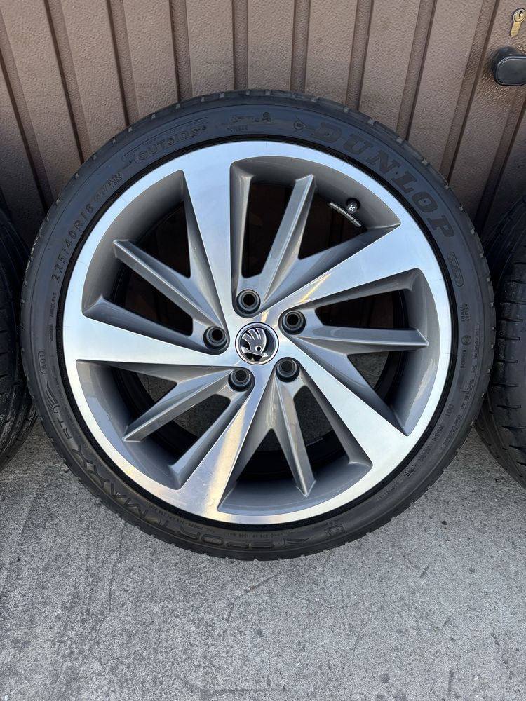 Koła lato DIAMANTA skoda superb octavia super stan 18 7.5 ET51 225/40/
