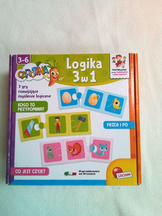 Lisciani, Carotina, gra logika 3 w 1