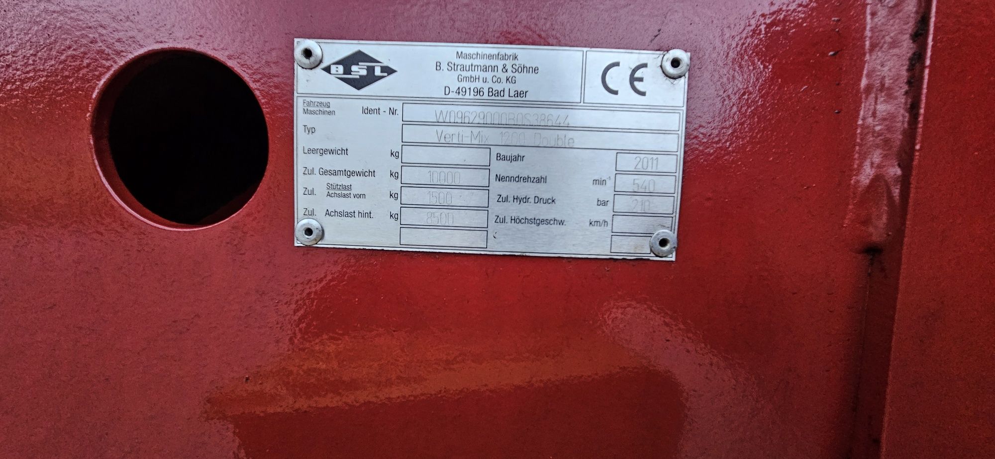 Paszowóz ,Wóz Paszowy Strautmann Vertimix 12m3