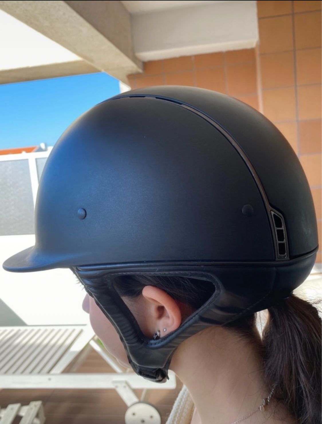 Toque Equitação Samshield como novo. Com garantia