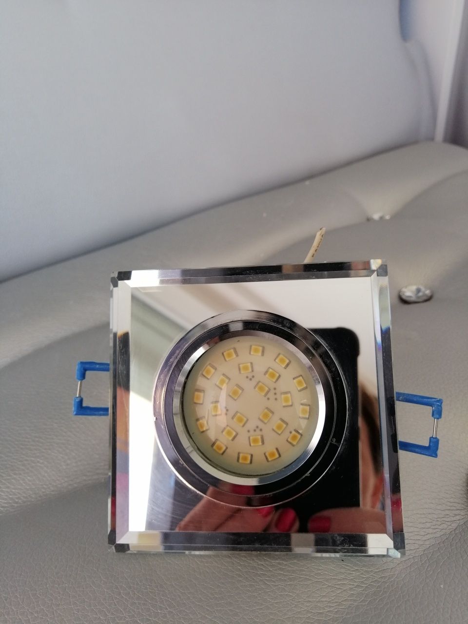 Led oprawa wpuszczana halogenowa+halogen led