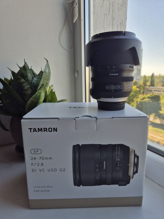 Об'єктив tamron 24-70 f2.8 di vc usd G2 with B+W UV filter  (nikon)