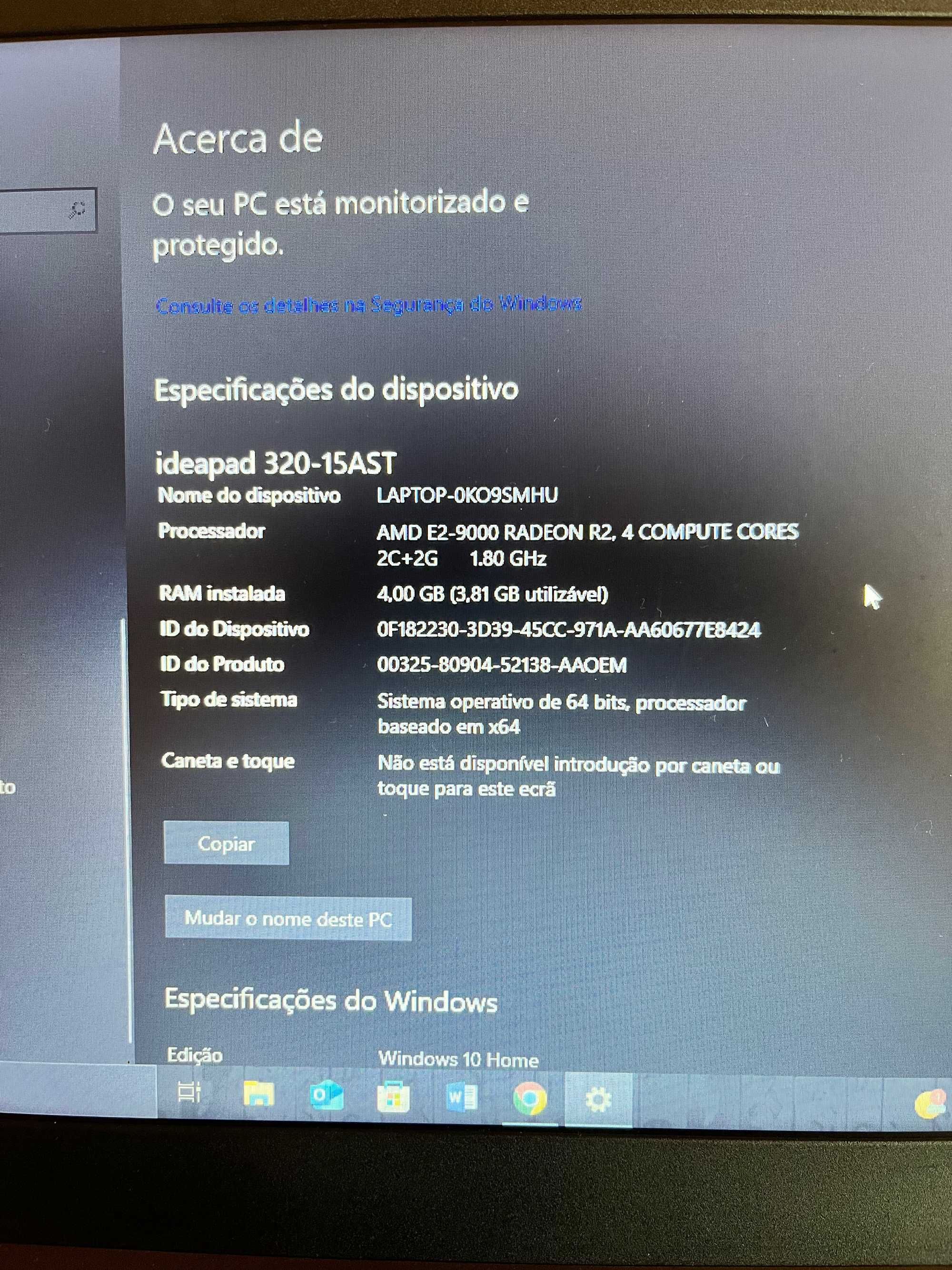 Notebook Lenovo como novo