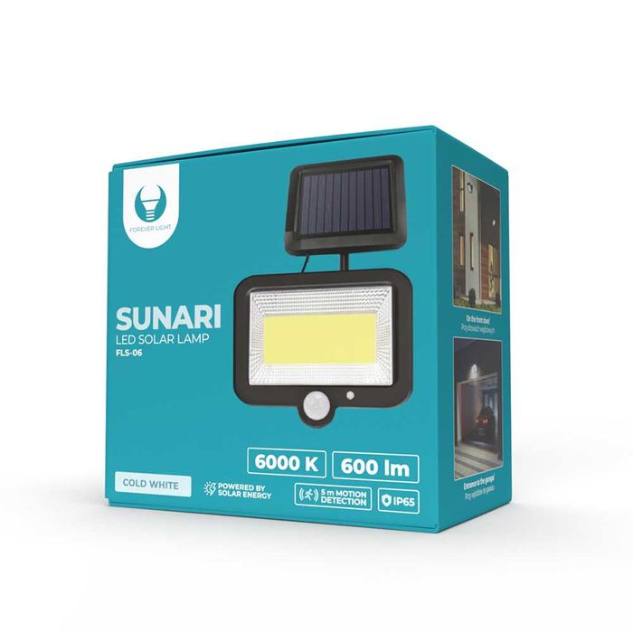 Lampa Naświetlacz Forever Led SOLARNY Czujnik Ruchu Mocne Światło