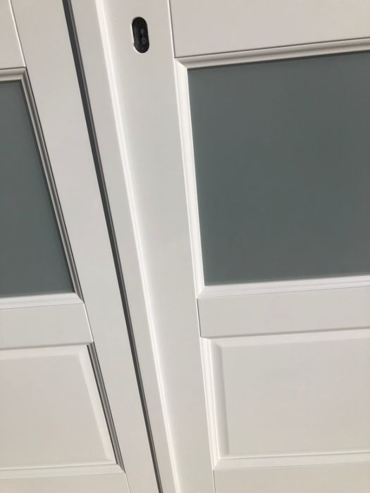 Drzwi wewnętrzne  drewniane dwuskrzydłowe z naświetlem Cała Polska