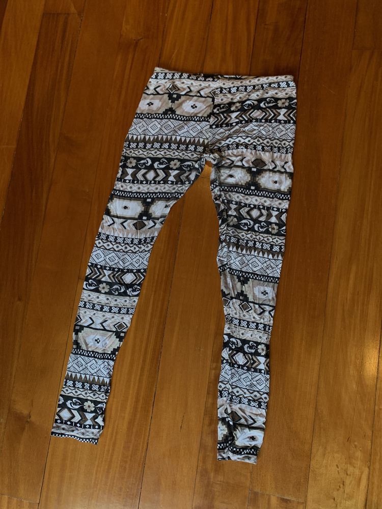 Leggings criança castanho padrão