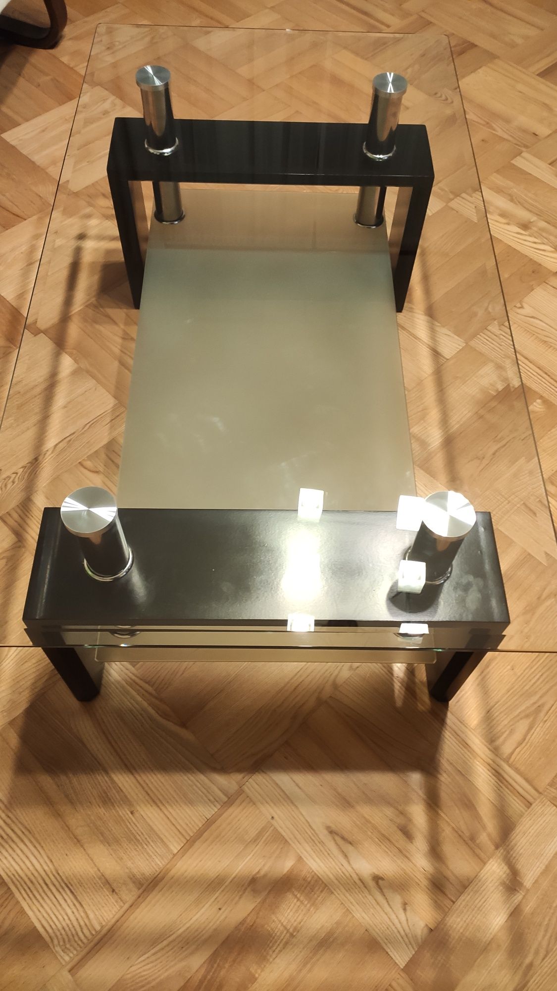 Ława szklana Diana, stolik kawowy 110x60x45