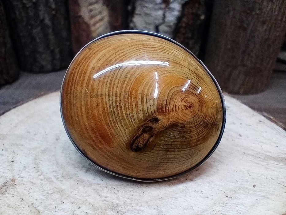 pierścionek drewniany rękodzieło artystyczne handmade