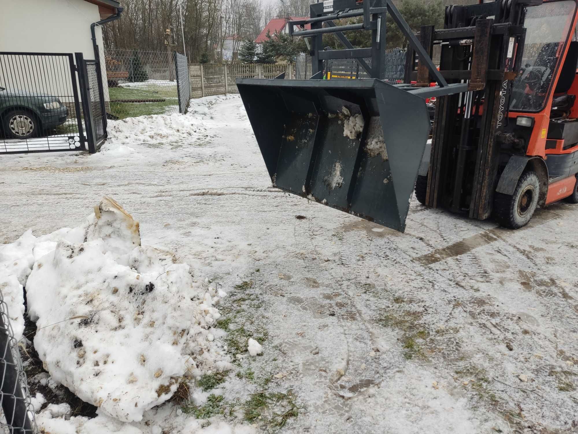 Łycha łyżka szufla pług do śniegu wózek widłowy