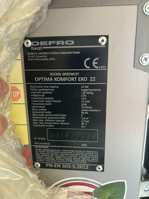 Kocioł Optima Komfort Eko 22