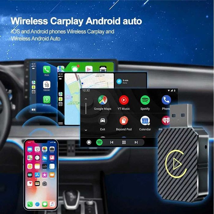 Бездротовий адаптер для автомобіля для CarPlay Q1N
