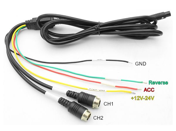 MONITOR 7" AHD DVR 1920x1080p 7 cali DZIELONY EKRAN Rejestrator Nagryw