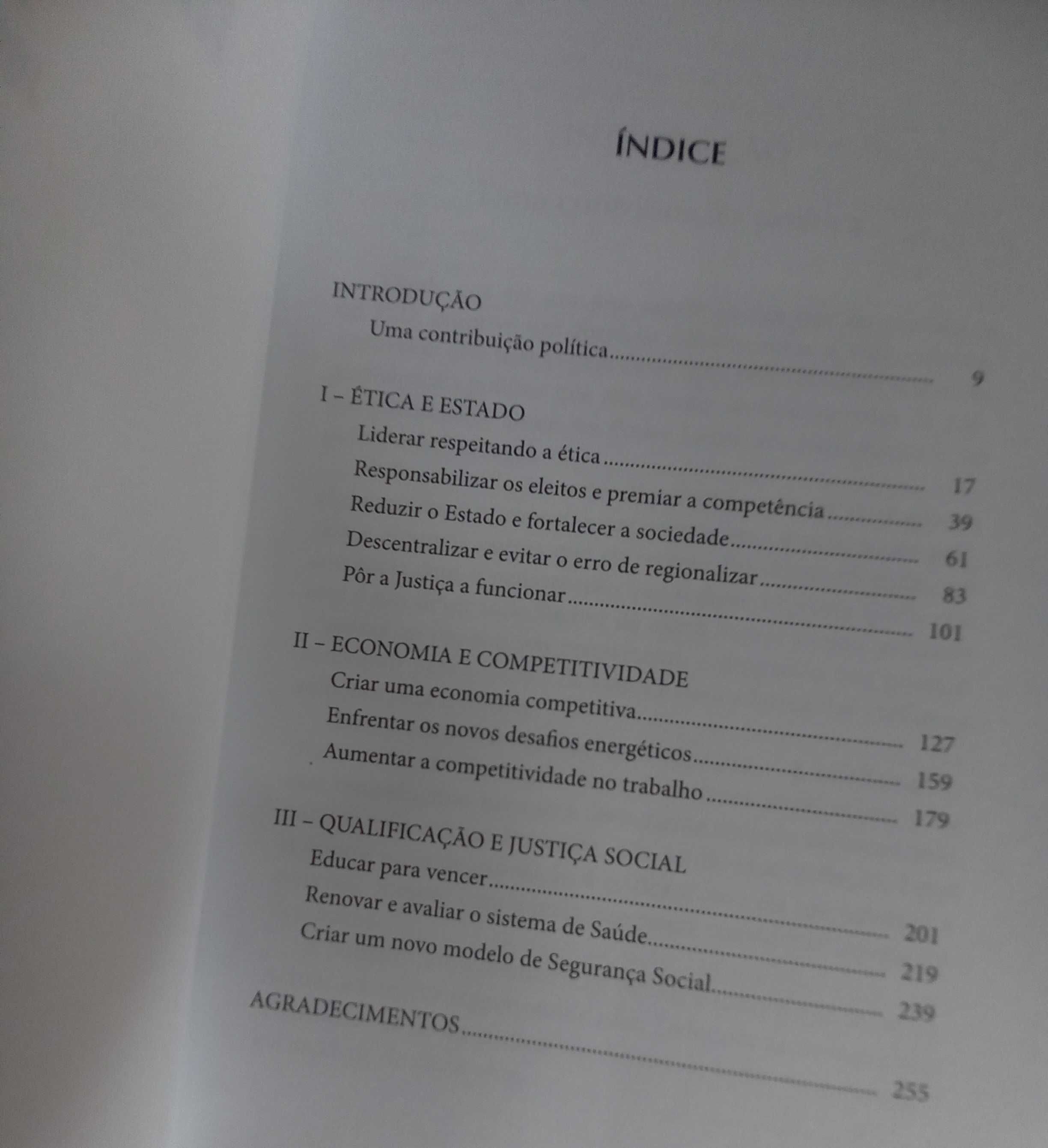 livro de Luis Marques Mendes candidato à Presidência da República